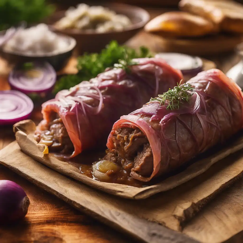 Stuffed Meat with Onion