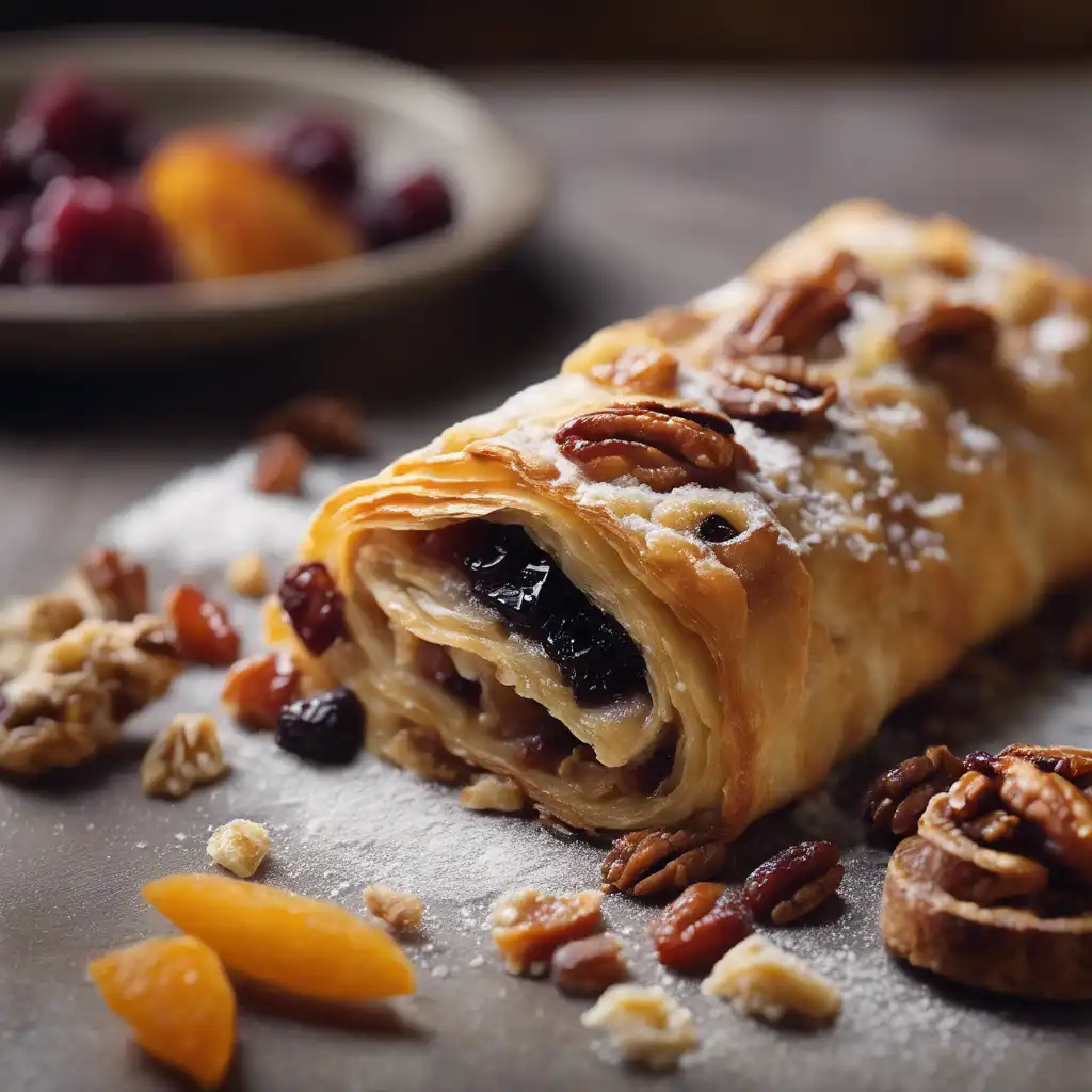 Dried Fruit Strudel