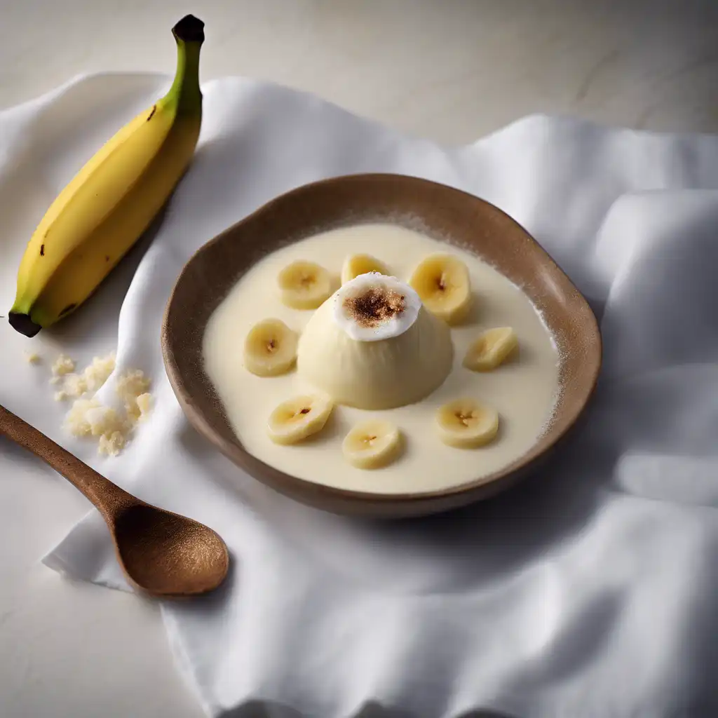 Earthy Banana with Coconut Milk (Quenelle)