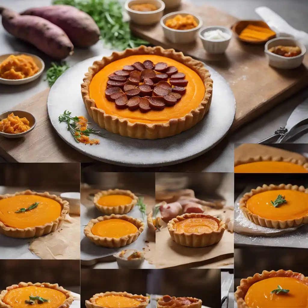 Sweet Potato and Linguiça Tart