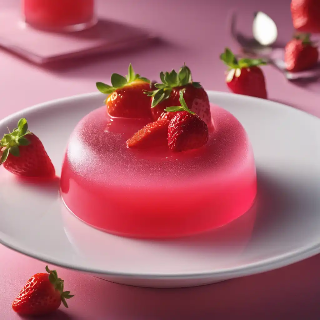 Strawberry Gelatin Dessert