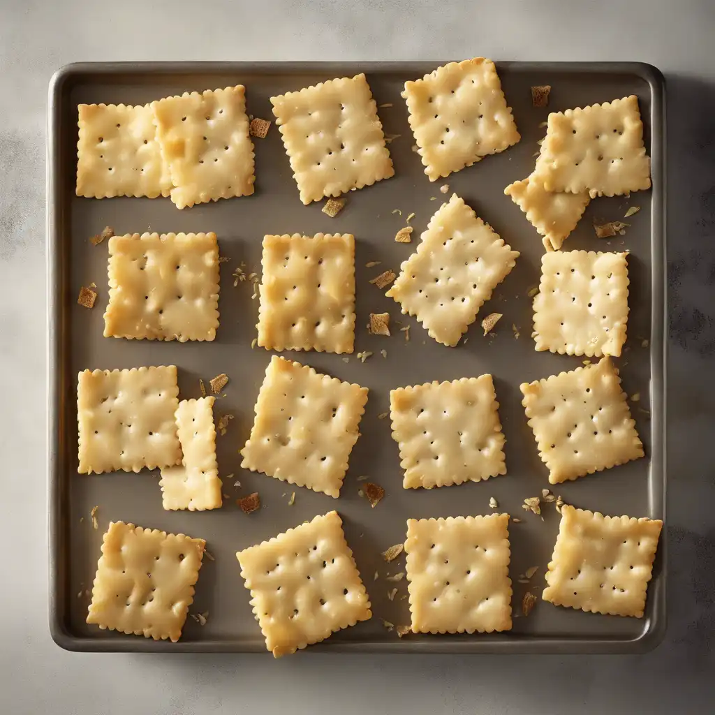 Parmesan and Garlic Crackers