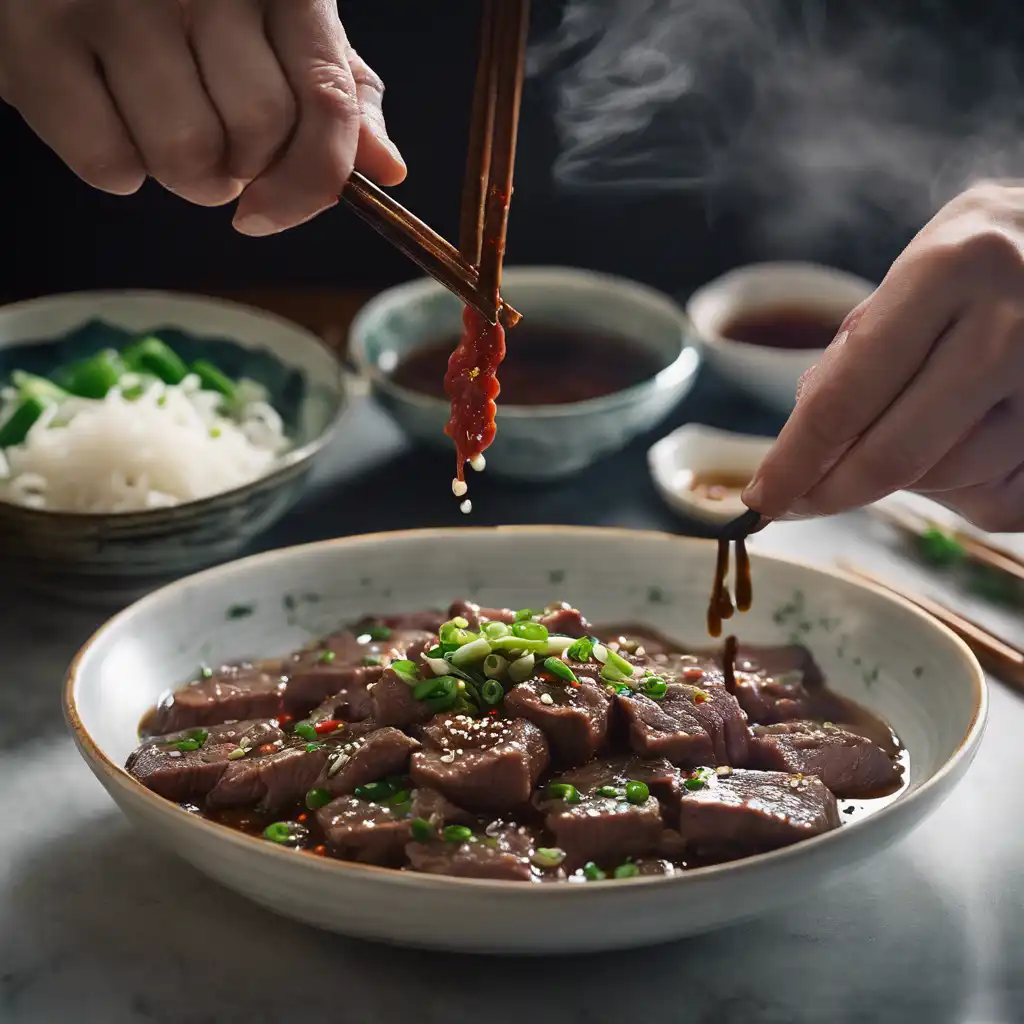 Chinese-Style Beef in Mode