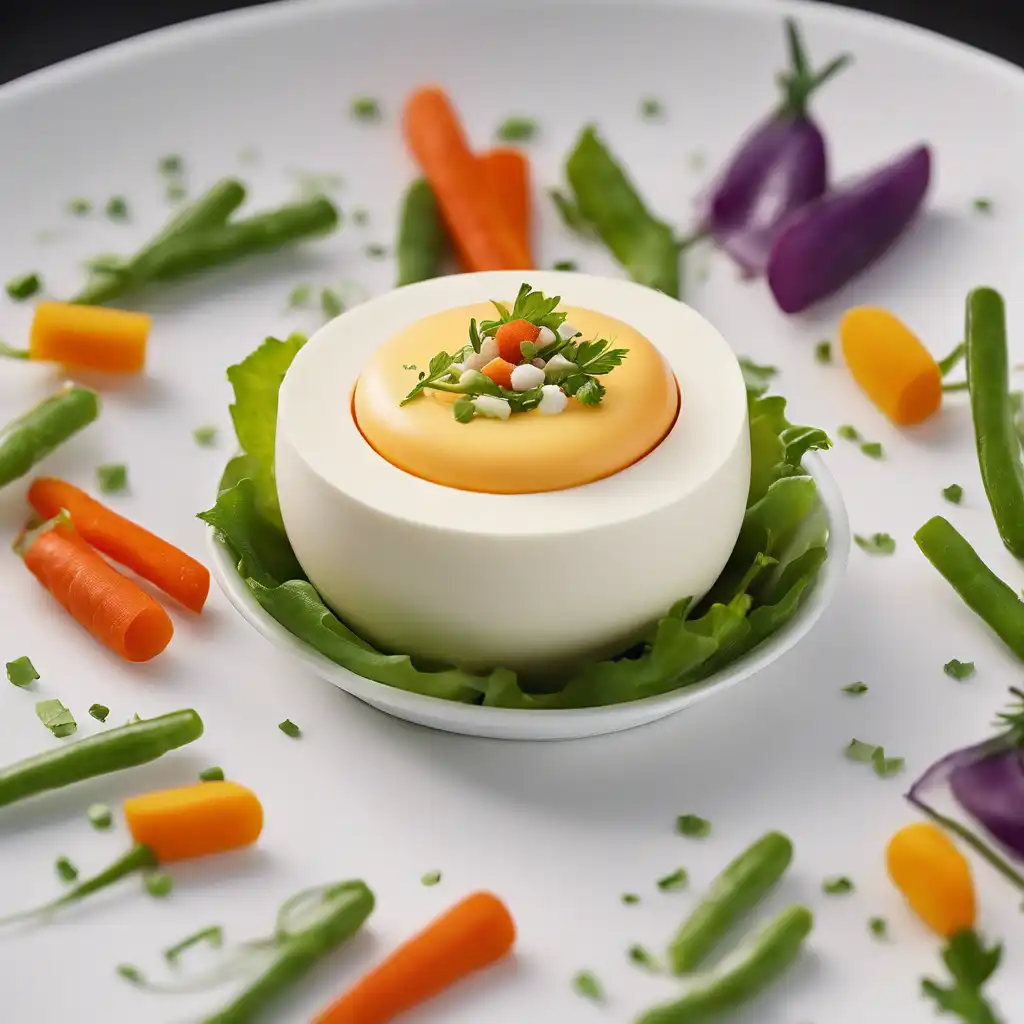 Egg Mousse with Vegetable Salad