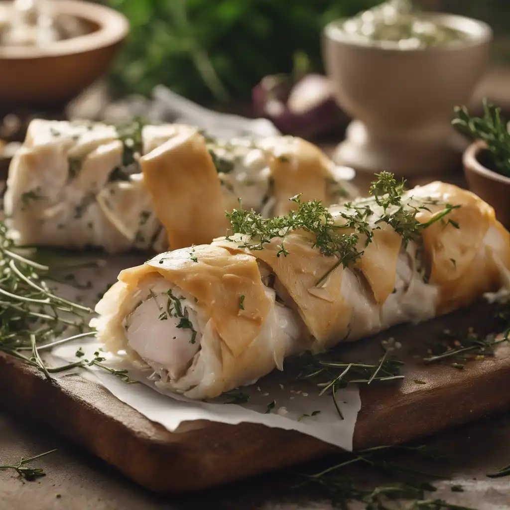 Chicken Roll with Thyme and Garlic