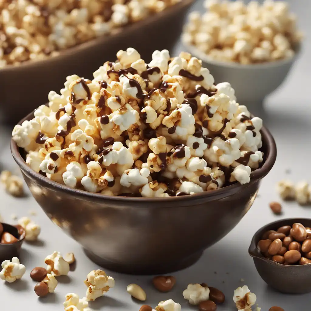 Popcorn with Peanut and Chocolate