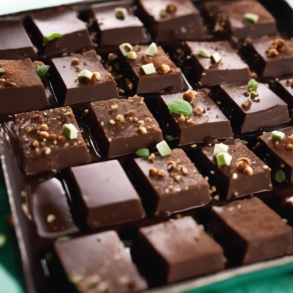 Chocolate Menta Frozen Squares