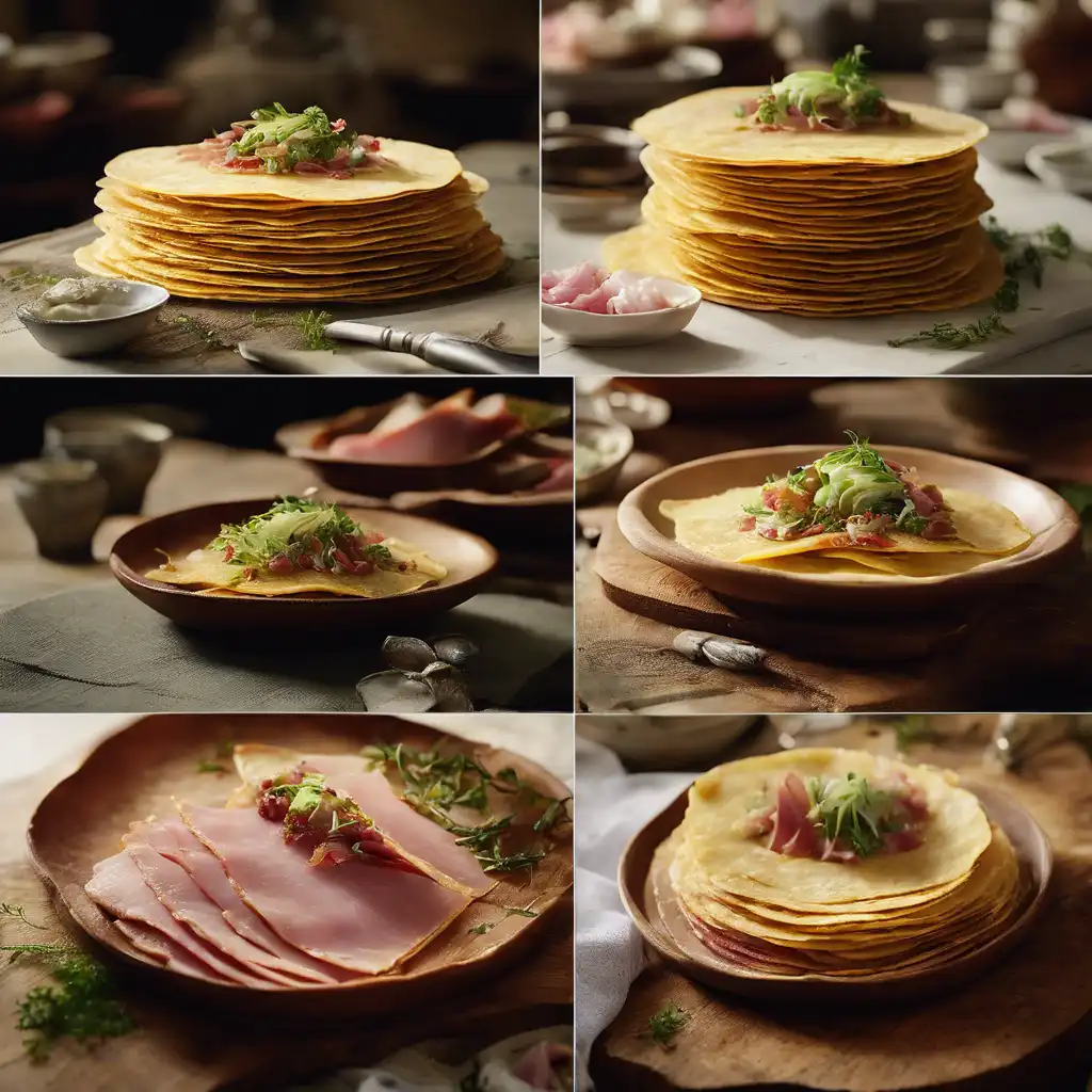 Tortilla with Duck and Ham