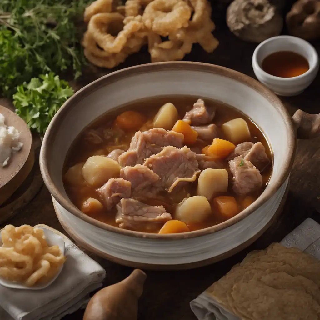 Pork Rind Stew with Quirera