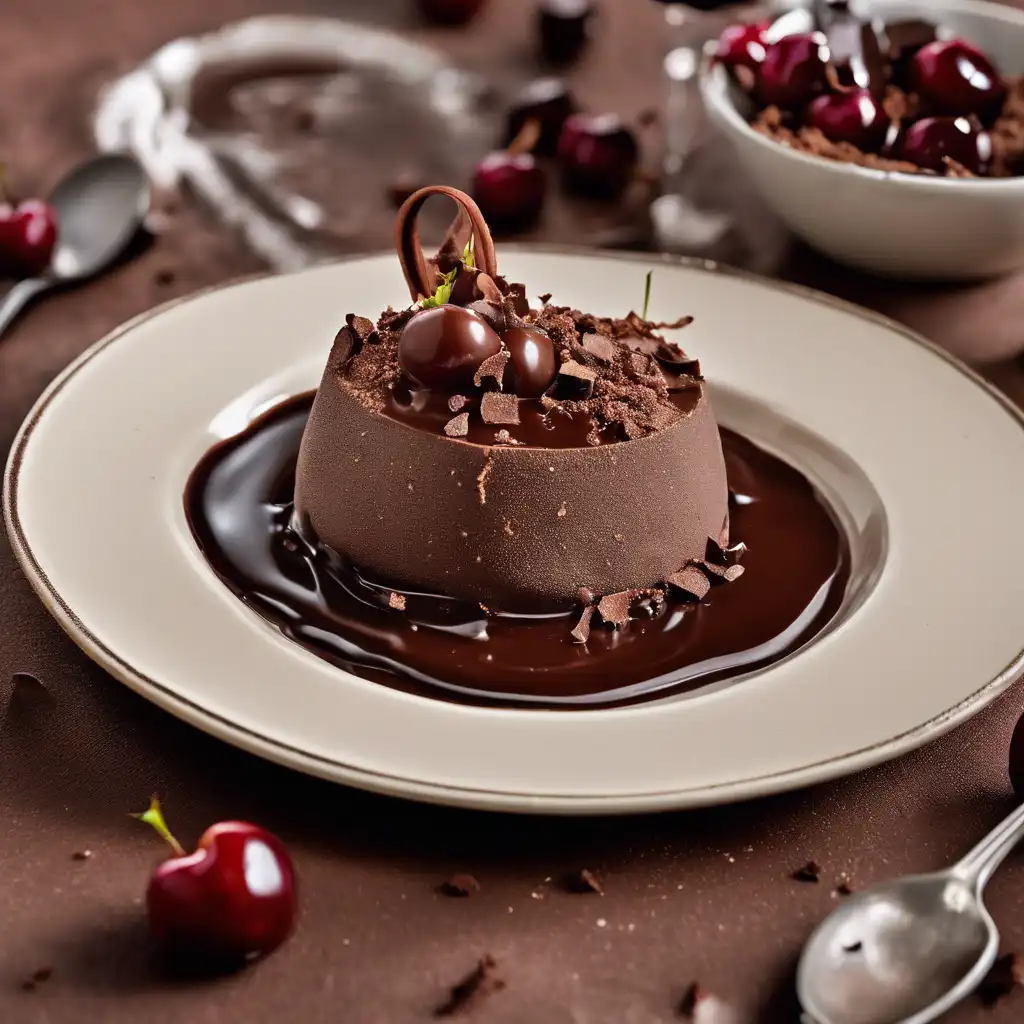 Crispy Chocolate Mousse with Chocolate Sauce