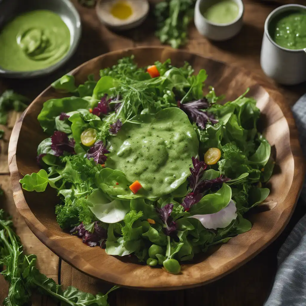 Green Salad with Green Dressing