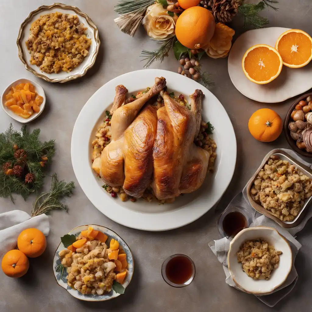 Turkey Breast with Orange and Stuffing