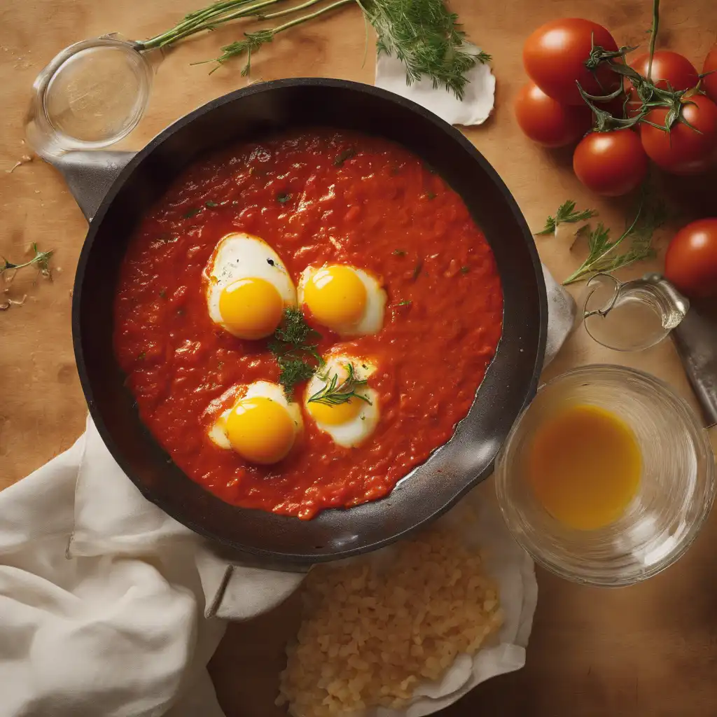 Egg and Tomato Sauce (for Baked Fish)