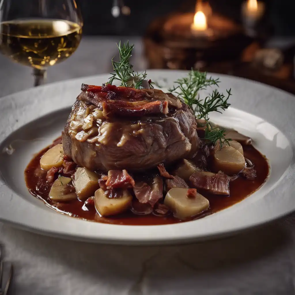 Braised Veal Shank with Wine