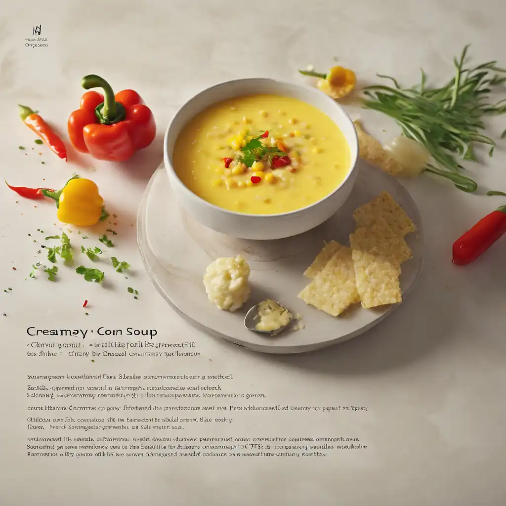 Creamy Corn Soup with Pepper