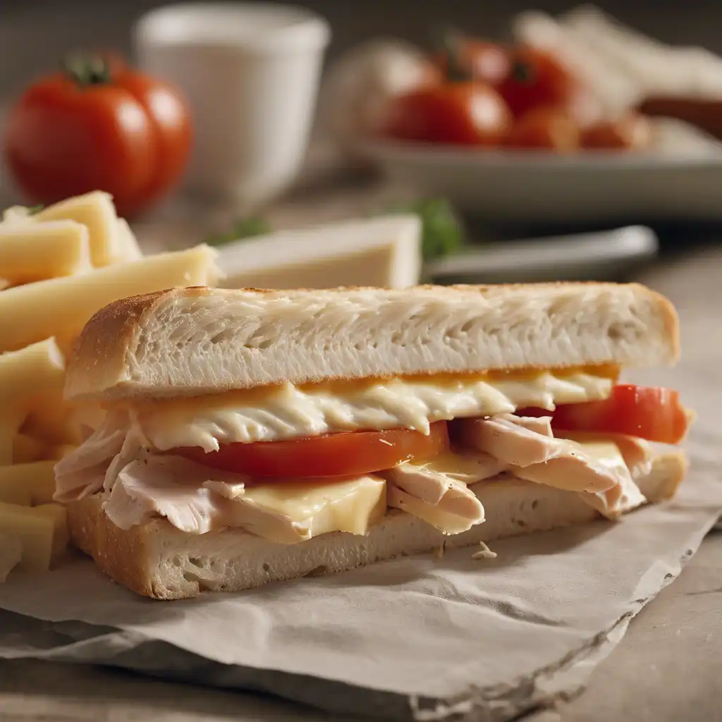 Chicken, Tomato, and Cheese Sandwich