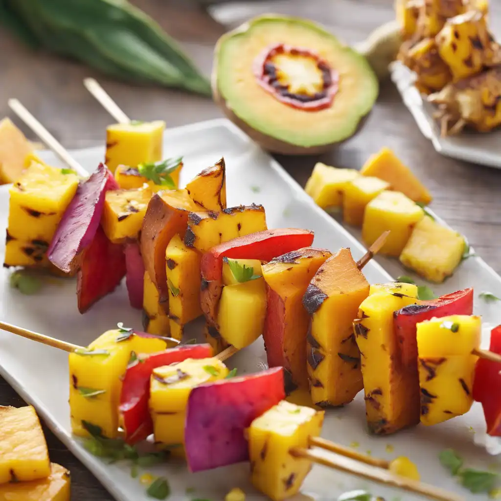 Sweet Potato and Pineapple Skewers