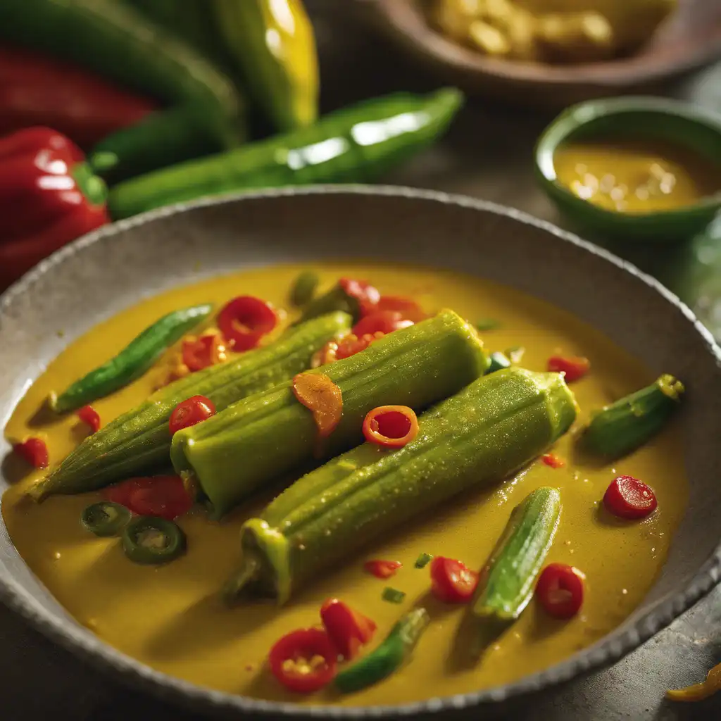 Okra in Curry Sauce (Caril)