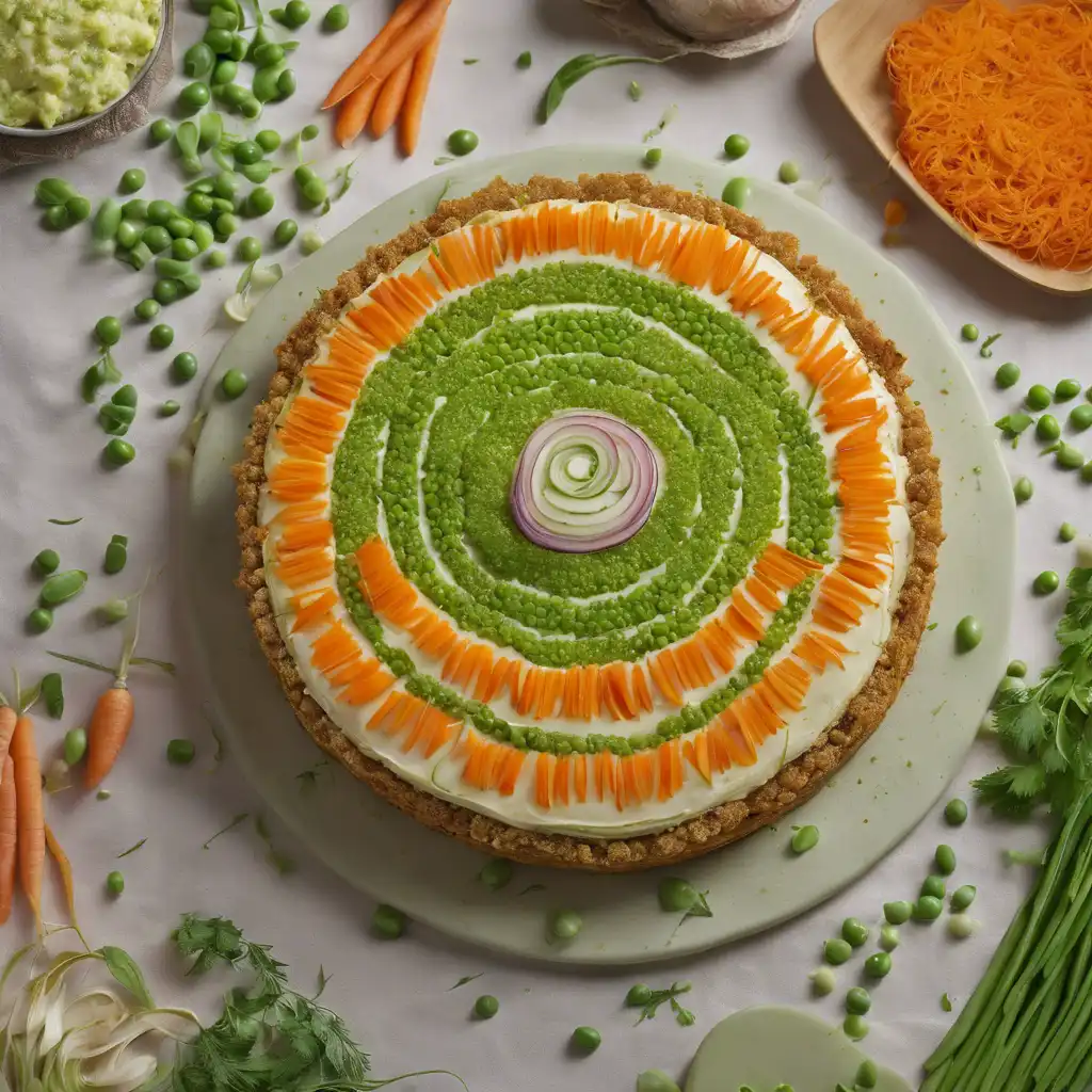 Carrot and Pea Torta