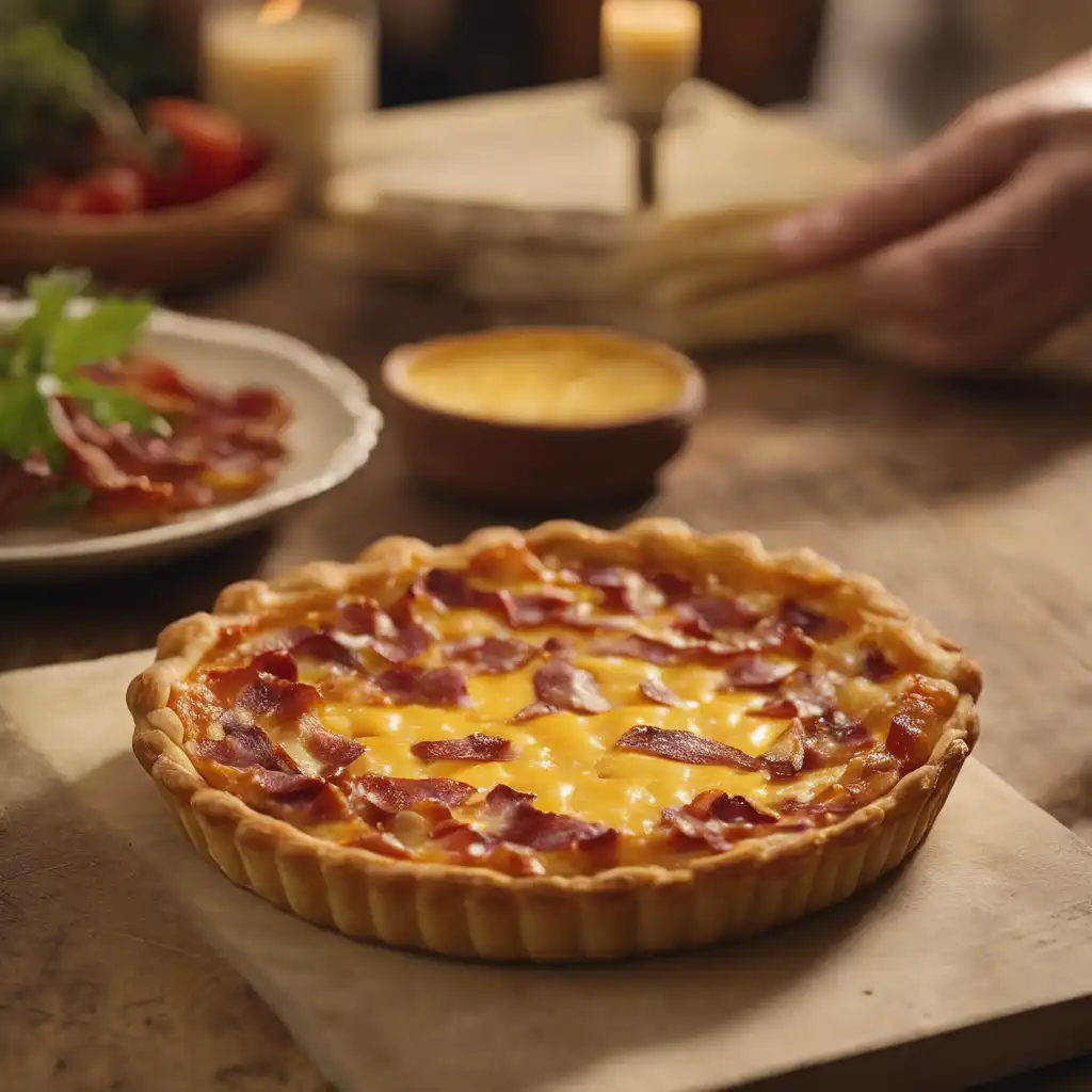 Cheese and Linguiça Tart