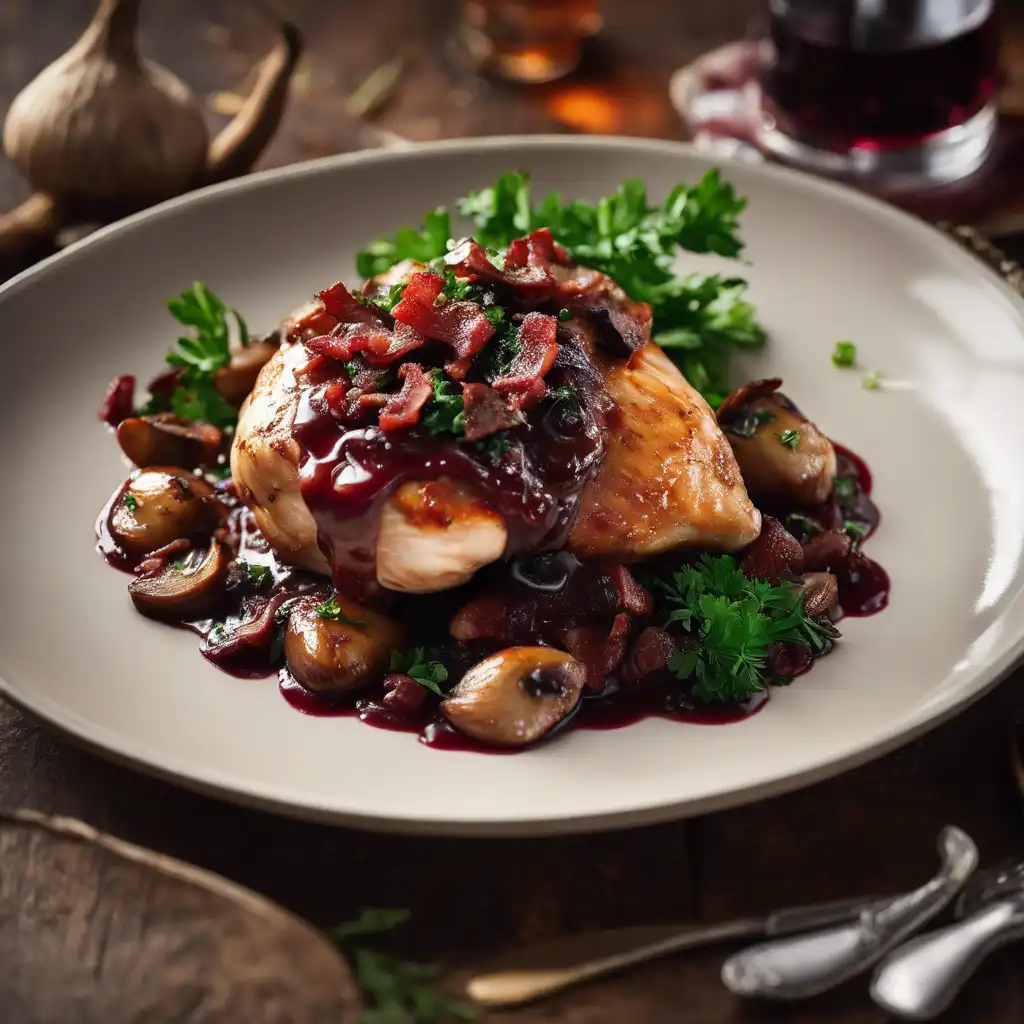 Chicken in Red Wine