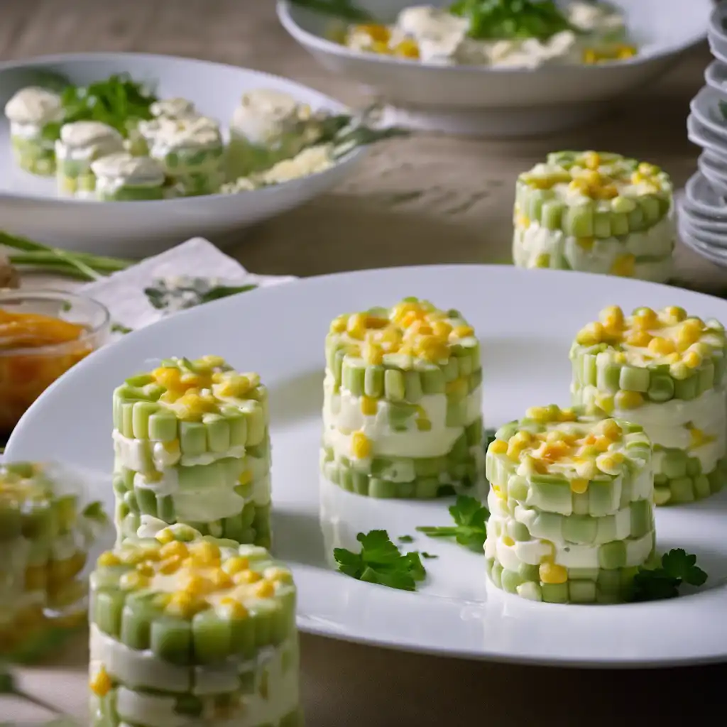 Green Corn and Cheese Timbale