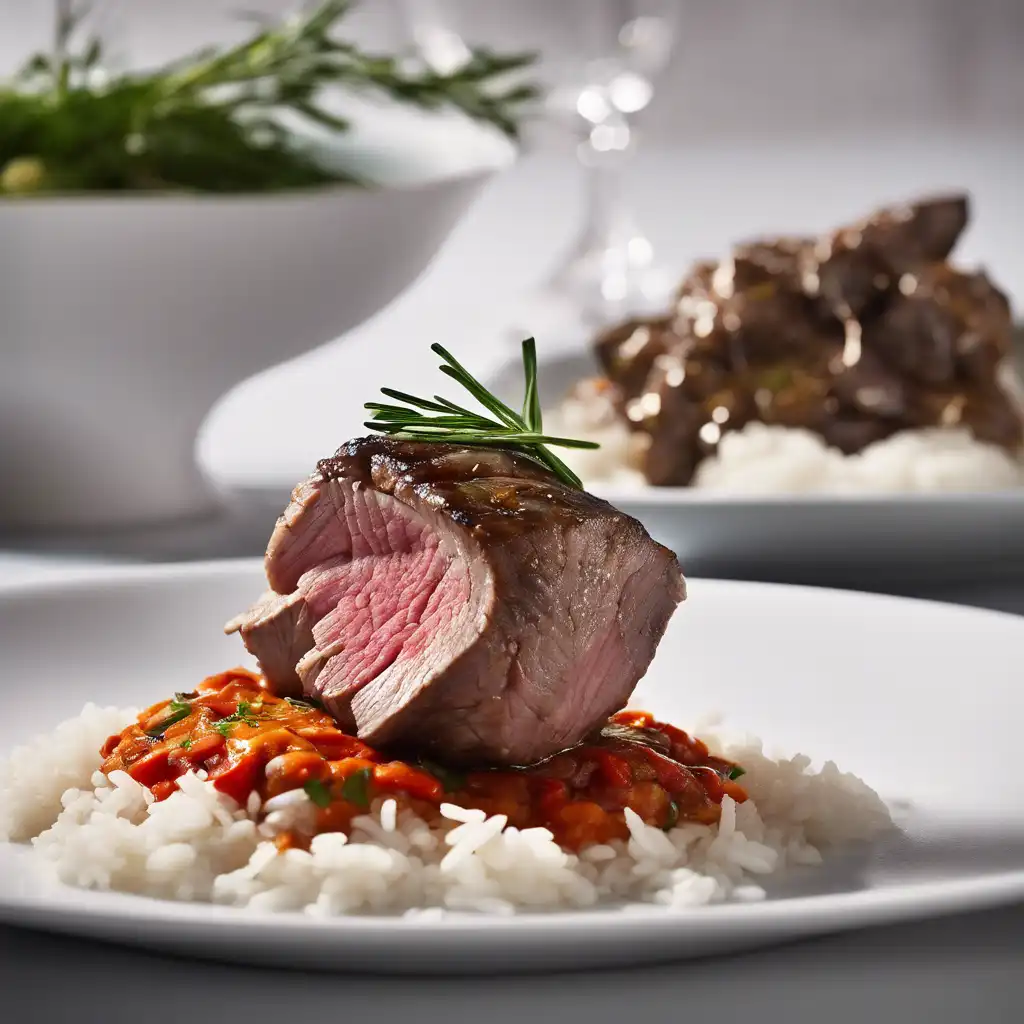 Lamb Rump with Rice