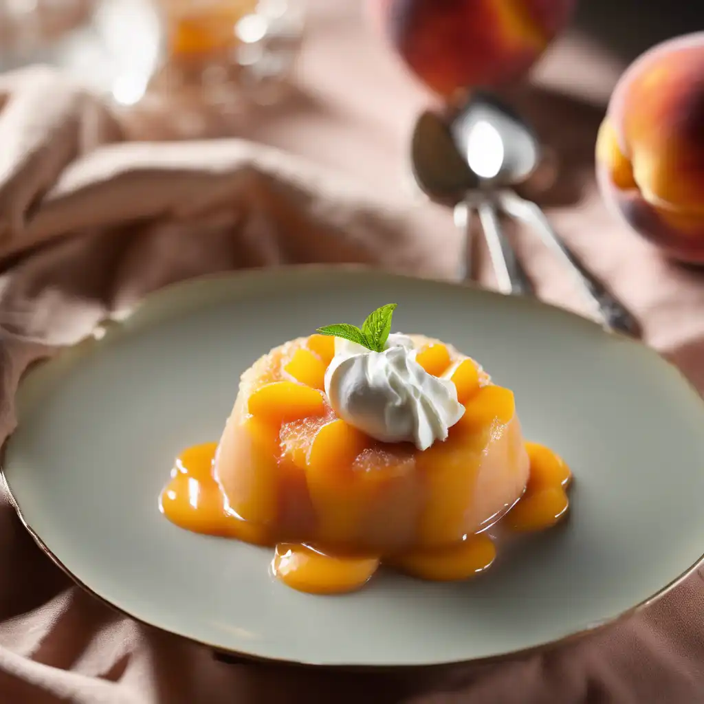 My Favorite Peach Pudding