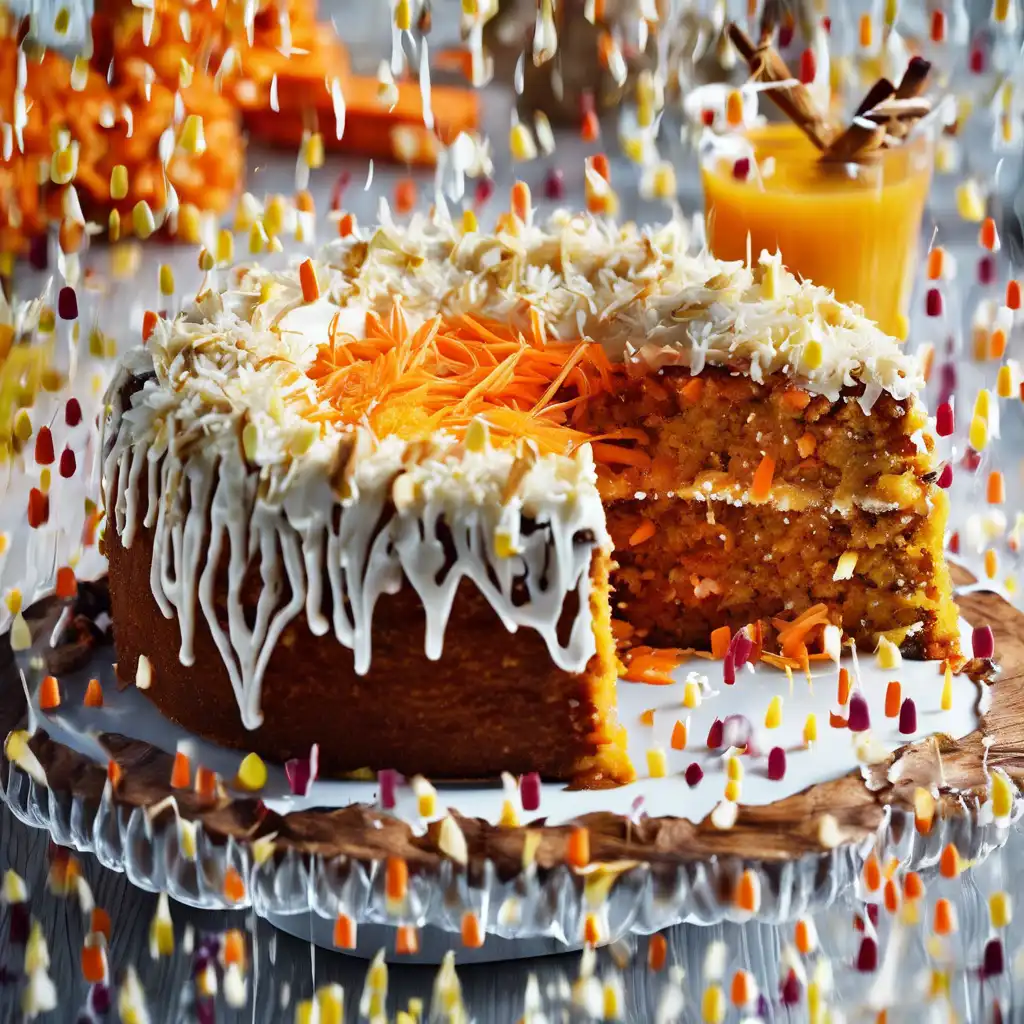 Carrot, Coconut, and Pineapple Cake