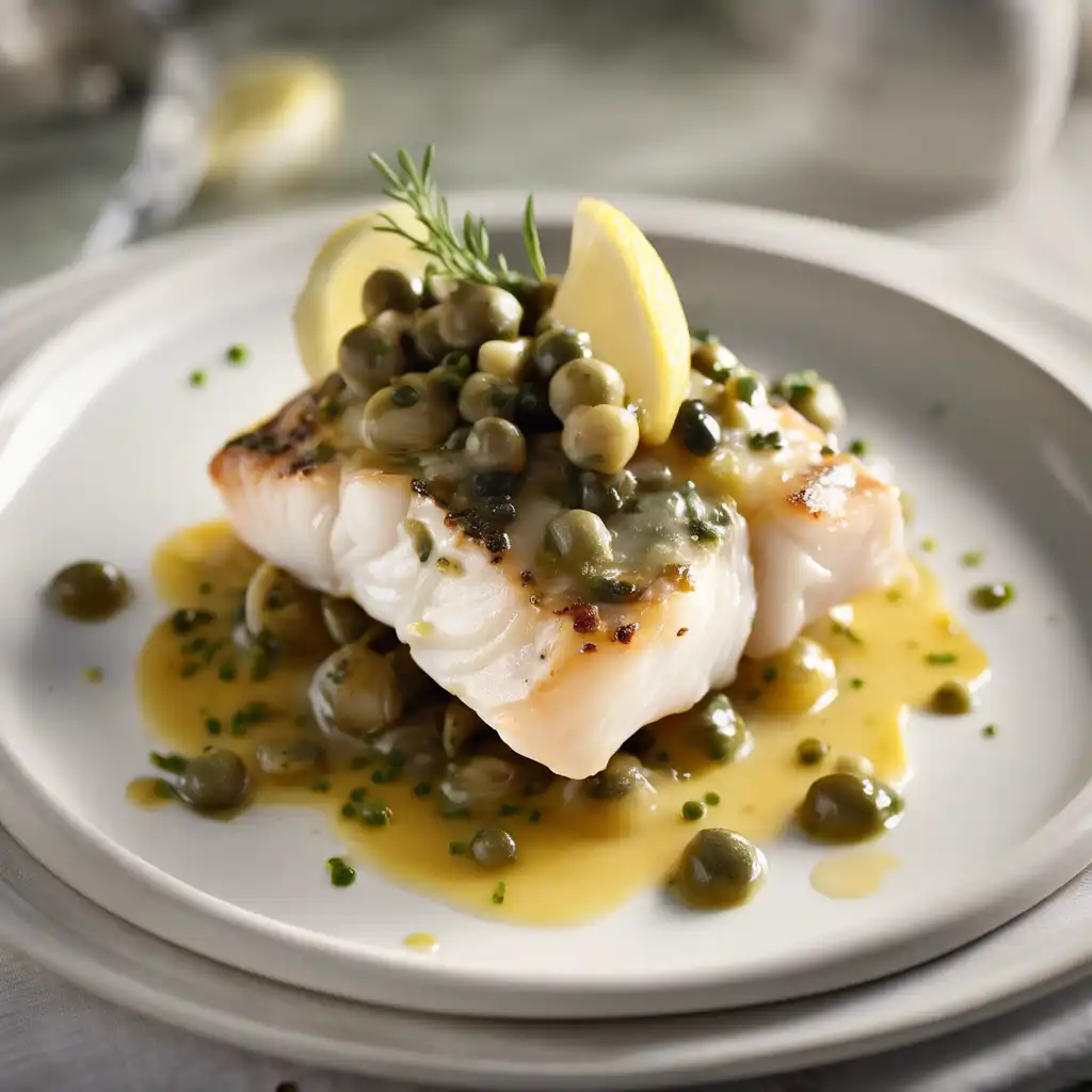 Cod with Lemon and Capers Sauce