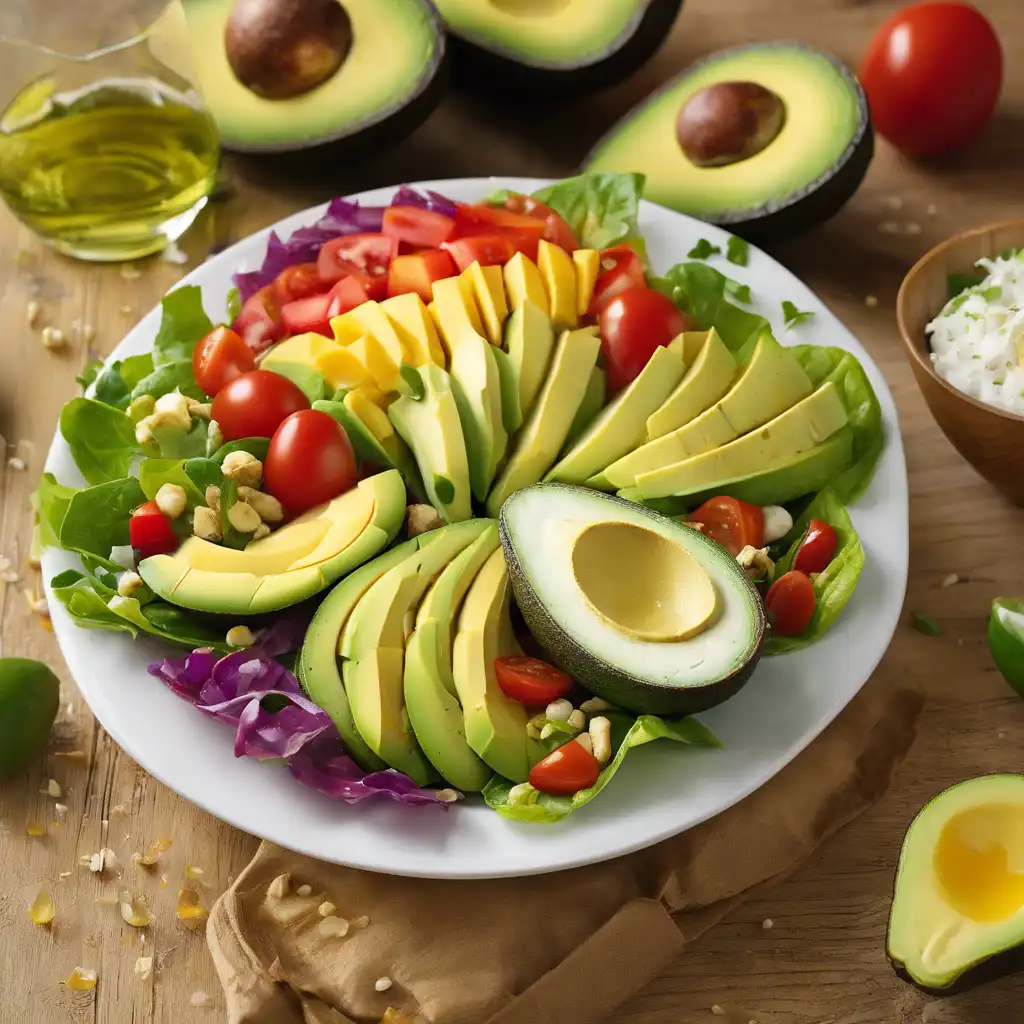 Rainbow Avocado Salad