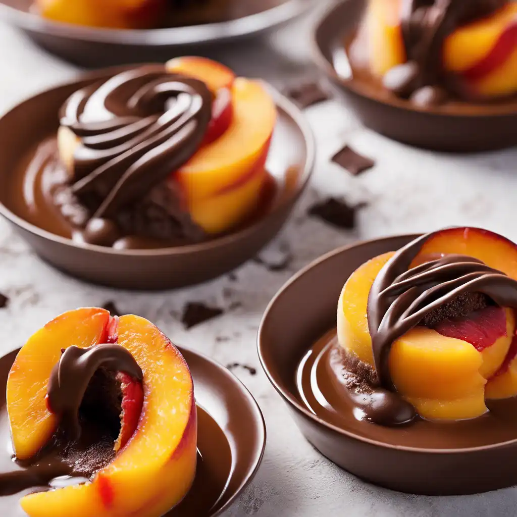 Pudding of Peaches and Chocolate