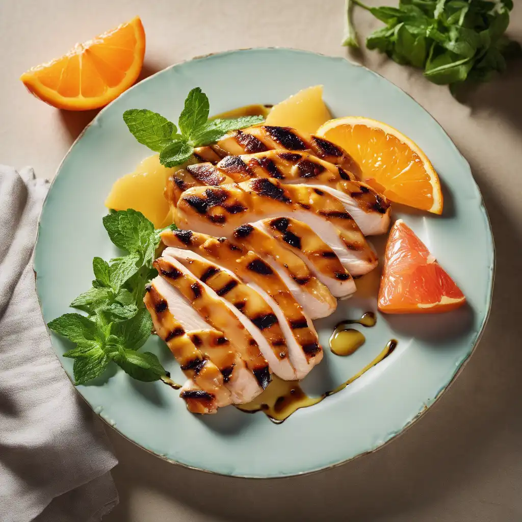 Grilled Chicken with Mustard Glaze