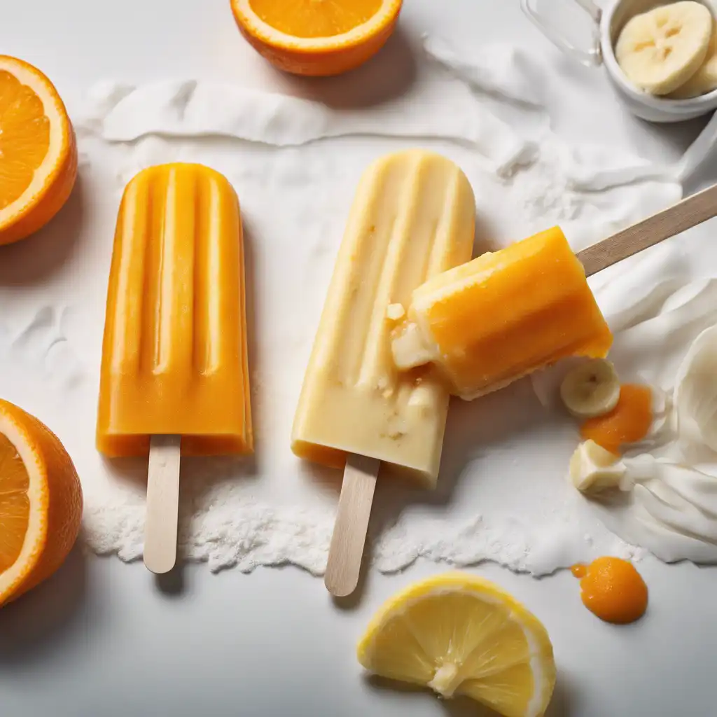 Orange and Banana Popsicle