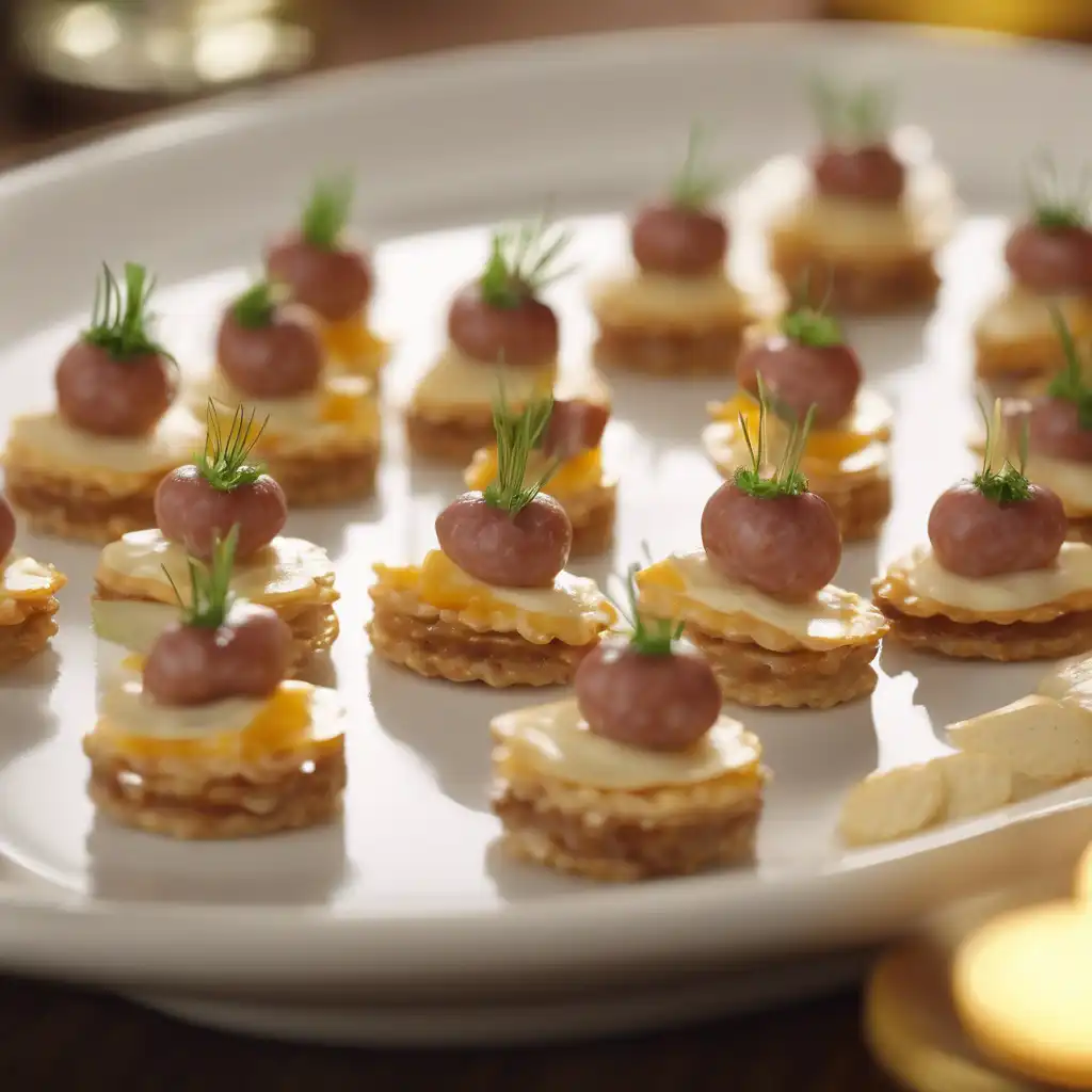 Sausage Cheese Canapés