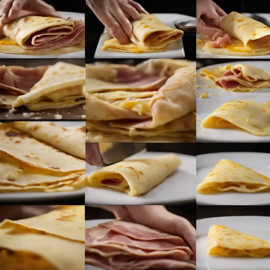 Ham and Cheese Crepes