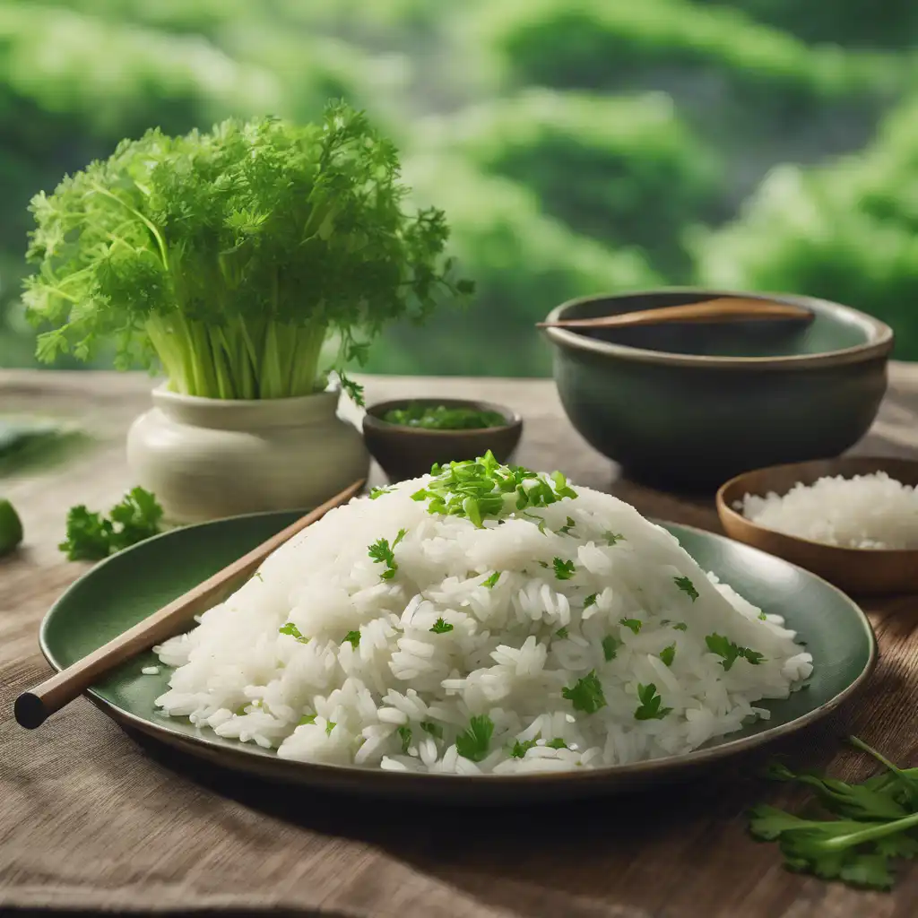 Rice with Parsley and Scallion