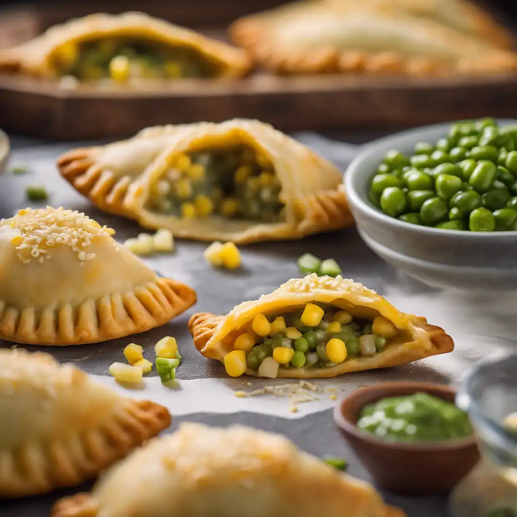 Cheese and Green Corn Filling Empanadas