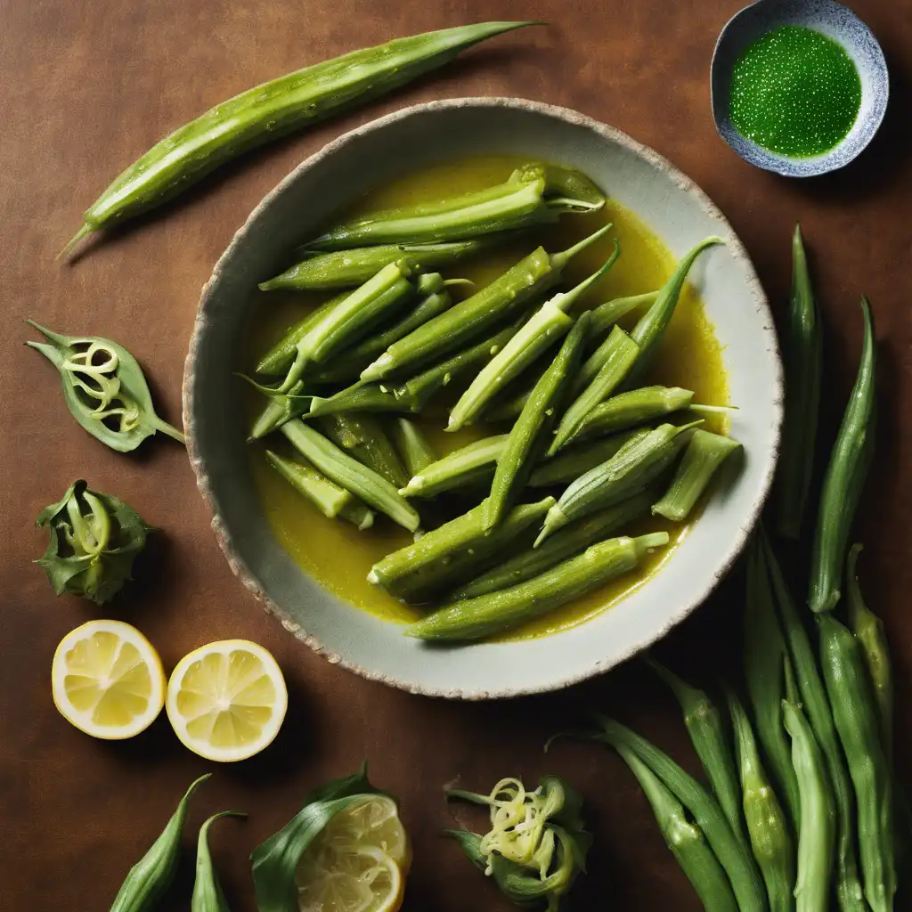 Okra in Lemon and Scallion Sauce