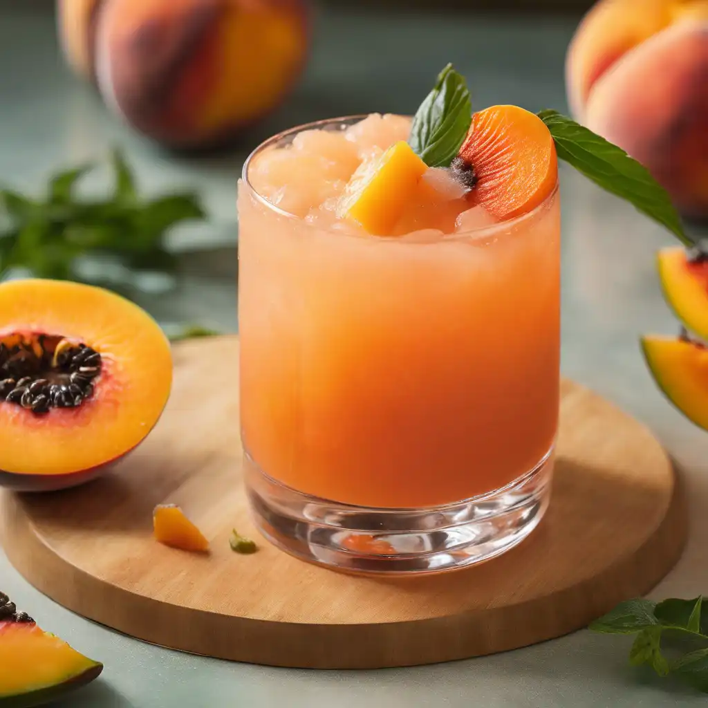 Peach and Papaya Virgin Cocktail