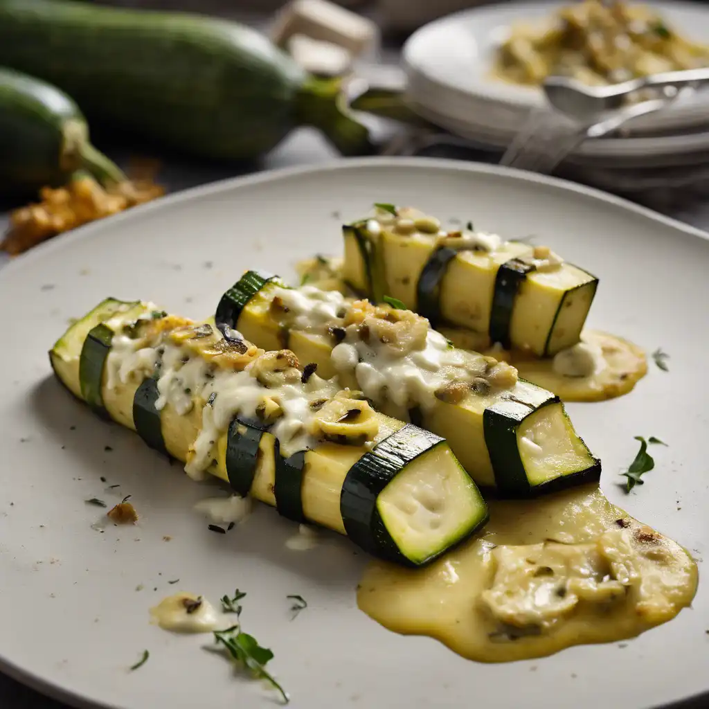 Foto de Abobrinha assada com gorgonzola