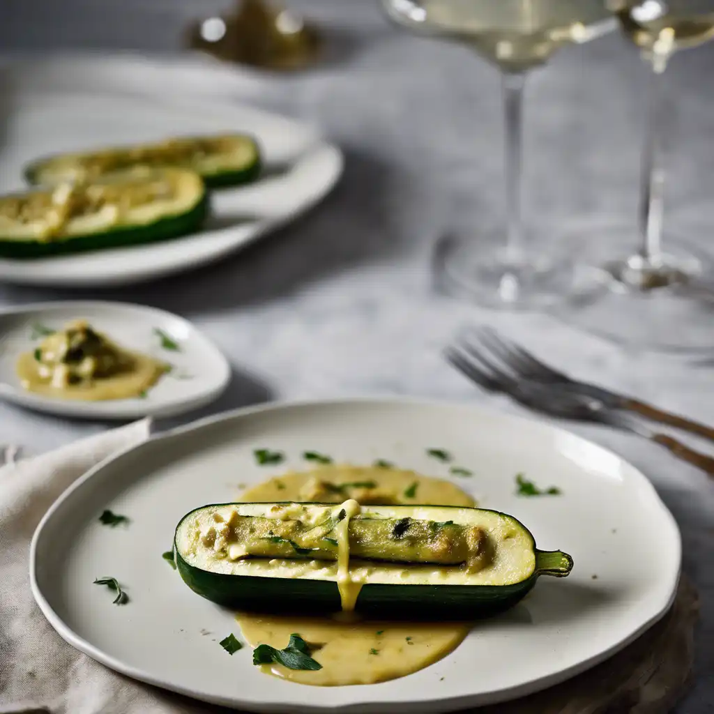 Roasted Zucchini with Gorgonzola