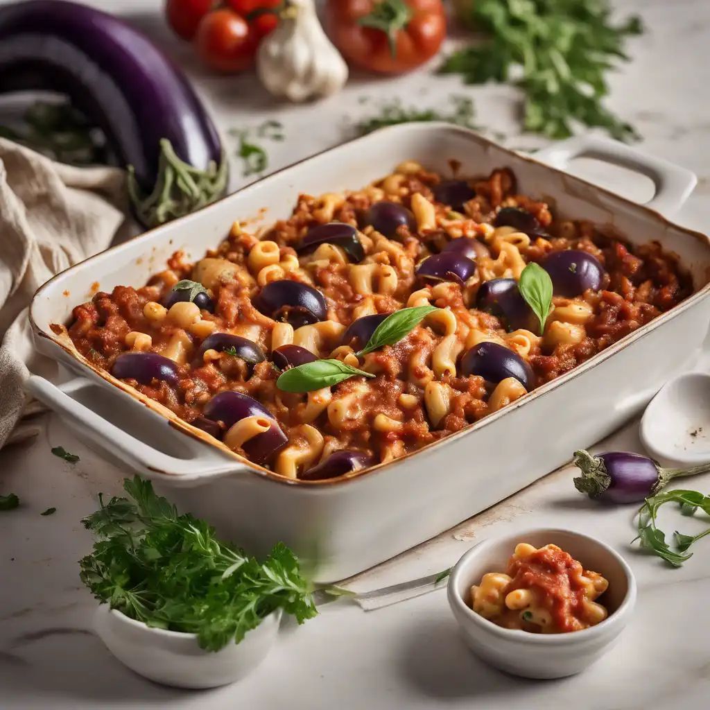 Eggplant Macaroni Casserole