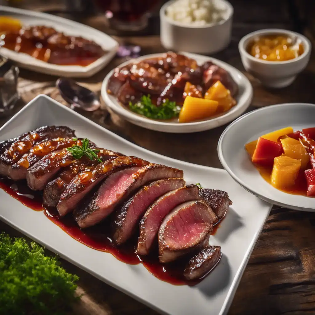 Grilled Picanha with Sweet and Sour Glaze