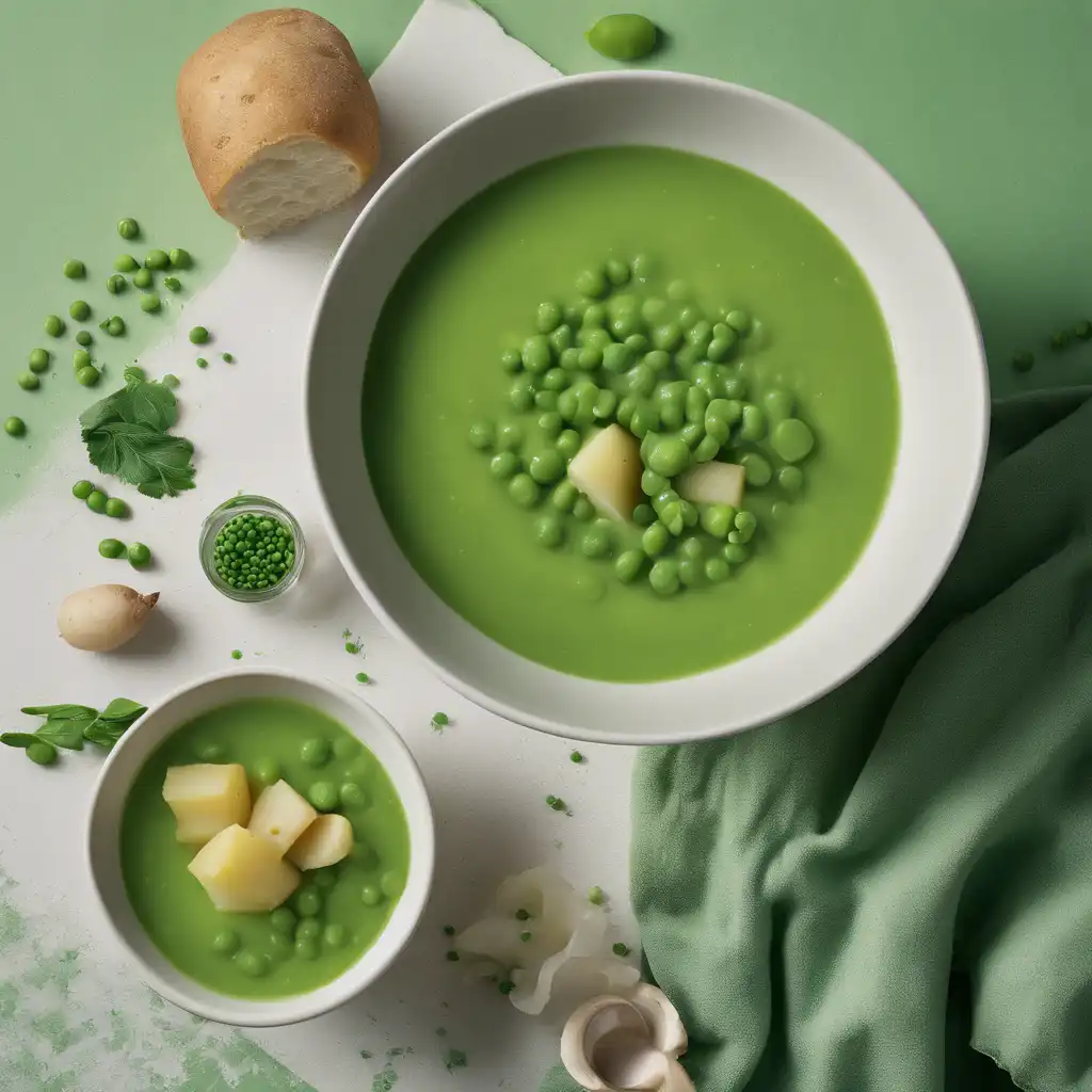 Cold Pea and Potato Soup