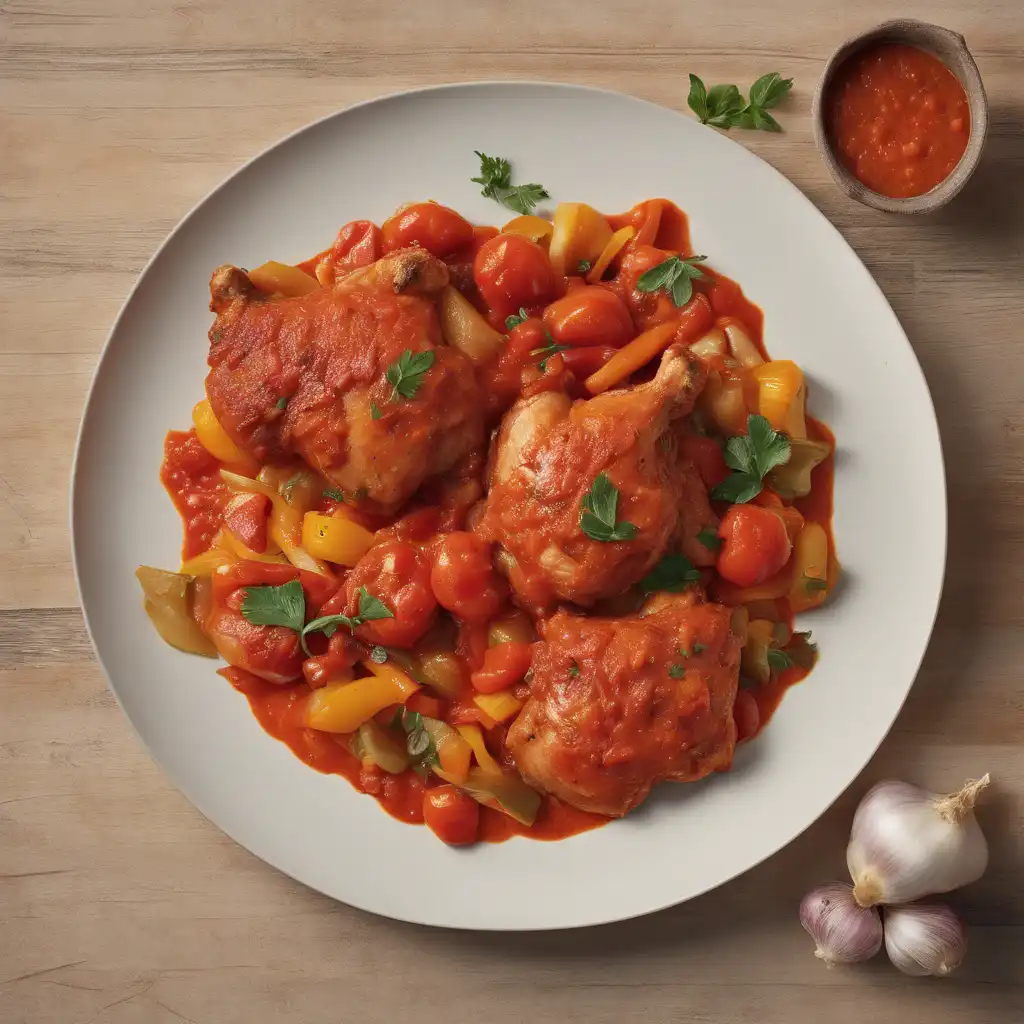 Chicken with Tomato and Vegetable Sauce