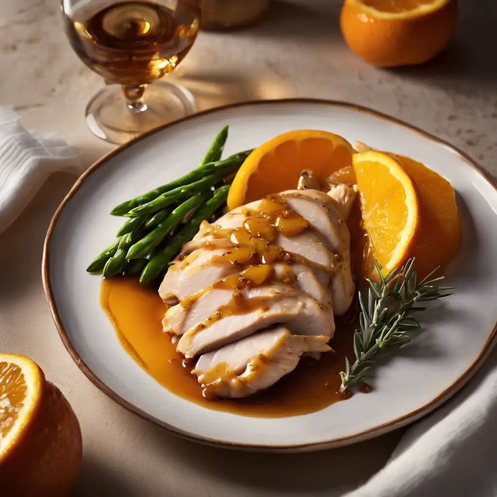 "Chicken Breast with Orange and Brandy"