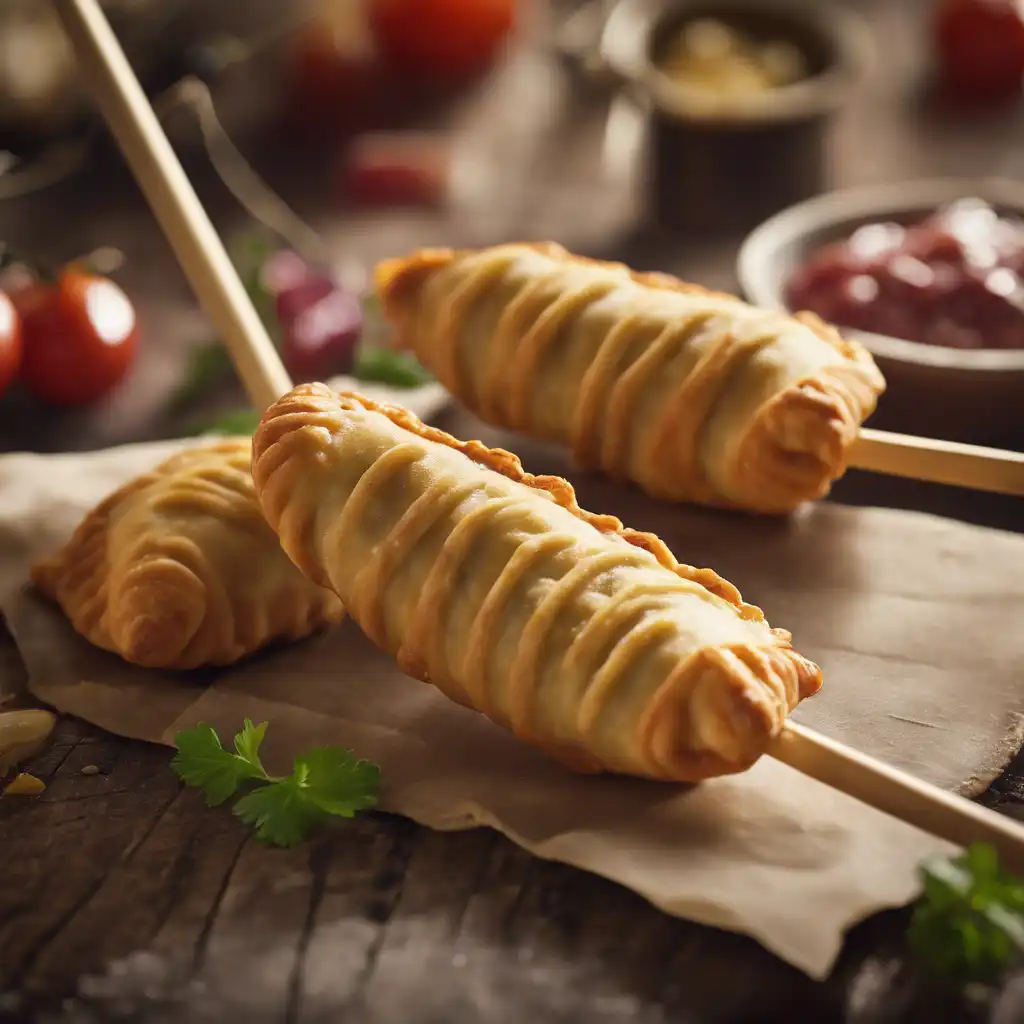 Sausage Empanada on a Stick