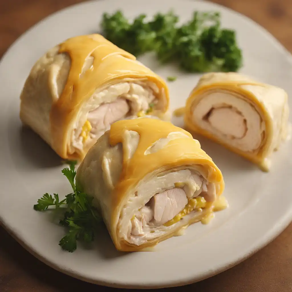 Chicken Roll with Pastry Cream