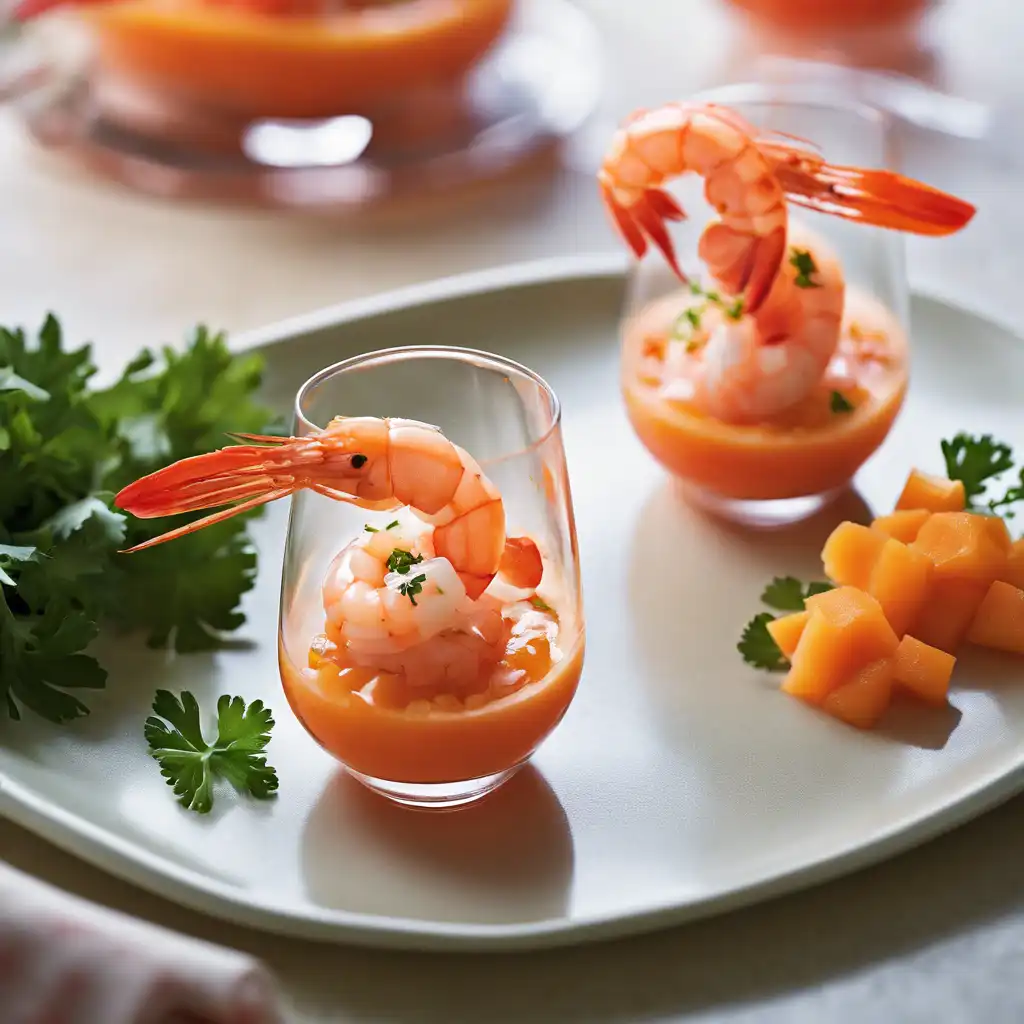 Shrimp and Papaya Cocktail